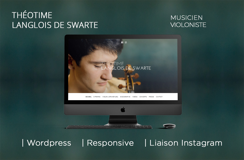 Site internet de Théotime Langlois de Swarte